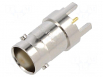 Connector: BNC | socket | female | straight | 50&Omega; | THT | on PCBs | PBT