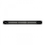 Qoltec 54477 Patch panel RACK| 48V | 24 ports | Passive PoE injector | Black