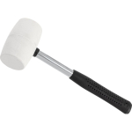T&ouml;&ouml;riistad ja m&otilde;&otilde;teseadmed // Uued tooted t&ouml;&ouml;riistade, tarvikute kategoorias // Młotek gumowy blacharski 225g fi=40mm, biały, ręk. metal-gum