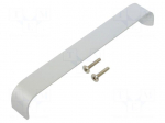Holder | aluminium | natural | H: 30mm | L: 200mm | W: 25mm | handle