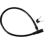 Spordiks ja aktiivseks puhkuseks // Bicycle accessories // Linka stalowa w pvc 550mm, zamk. klucz powl. plast.