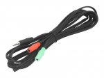 &Uuml;hendused // Different Audio, Video, Data connection plug and sockets // 3419# Rozgałęźnik jack:wtyk 3,5 4polowy-2xgn. 3,5
