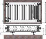 Radiator 22x400x1800 Side connect.  Termolux