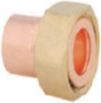 Copper straight tap connector 28x11/4" F