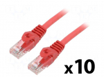 Patch cord | U/UTP | Cat: 6 | RJ45 plug,both sides | stranded | CCA | 2m