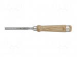 Chisel | L: 140mm | Tipwidth: 10mm | Handle material: wood