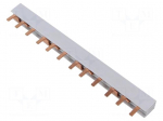 Busbar | 10mm2 | Poles: 3 | Urated: 400V | Pitch: 17.8mm | No.of mod: 12
