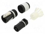Connector: circular | plug | female | PIN: 3 | for cable | 20A | 250VAC
