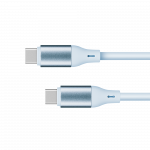 Tahvelarvutid ja tarvikud // USB kaablid // Kabel USB typu C - USB typu C 100 W 1 m silikonowy niebieski Kruger&Matz Basic