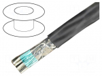 Wire | Alpha Essential C&C | 4x28AWG | PVC | dark grey | 600V | 305m