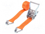 Fastening belt | L: 4m | Width: 35mm | orange | 2000kg