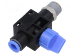 Shutoff valve | 0&divide;10bar | nickel plated brass,PBT | Thread: 1/4"