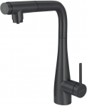 Kitchen faucet with water filter connection with pull-out spout