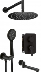 Concealed shower set with bath spout