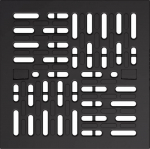 ACO Self Europoint plastic grate Microgrip B125