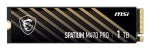 SSD|MSI|SPATIUM M470 PRO|1TB|M.2|PCIe Gen4|NVMe|3D NAND|Write speed 4500 MBytes/sec|Read speed 6000 MBytes/sec|2.15mm|TBW 320 TB|MTBF 150000 hours|S78-440L0J0-P83