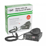 CB PNI Escort radio station HP 8000L with adjustable ASQ, 12V, 4W, Lock, lighter plug included