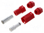 Connector: DC supply | plug | male + female | QS | 250A | 500V | PIN: 1