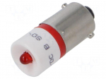 LED lamp | red | BA9S | 24VDC | 24VAC | No.of diodes: 1 | 04
