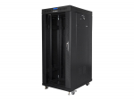 Lanberg | Rack cabinet 19" free-standing 27U/600x800 (flat pack) with glass door