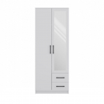Topeshop ROMANA 80 BIEL L bedroom wardrobe/closet 5 shelves 2 door(s) White