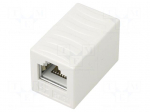 Coupler | coupler | Cat: 6a | Keystone | 8p8c | RJ45 socket,both sides