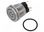 Switch: vandal resistant | Pos: 2 | SPDT | 1A/220VAC | IP65 | ON-(ON)