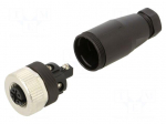Connector: M12 | plug | PIN: 5 | female | straight | IP67 | screw terminal