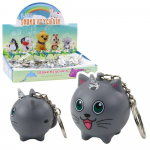 M&auml;nguala | PC | Konsoolid | Tarvikud // M&auml;nguasjad ja m&auml;ngud lastele // Brelok Do Kluczy Plecaka Kotek Jednorożec R&oacute;g LED Dźwięki Szary