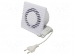 Fan: AC | axial | 230VAC | 93m3/h | 26dBA | slide | 2400rpm | 135x135x79mm