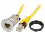 RJ45 socket | 22mm | har-port | -25&divide;70&deg;C | &Oslash;22.3mm | IP20 | Len: 2m