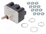 Switch: toggle | Pos: 3 | 4PDT | ON-ON-ON | 6A/230VAC | 20A/28VDC | IP67
