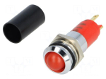 Indicator: LED | recessed | 230VAC | Cutout: &Oslash;14.2mm | IP67 | metal