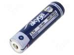 Re-battery: Li-Ion | 18650,MR18650 | 3.7V | 2000mAh | &Oslash;18.5x69.5mm