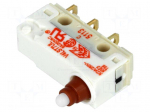 Microswitch SNAP ACTION | without lever | SPDT | 5A/250VAC | ON-(ON)