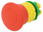 Switch: emergency stop | Stabl.pos: 2 | 22mm | red | Illumin: none | IP66