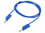 Test lead | 60VDC | 30VAC | 32A | Len: 1.5m | blue | Material: brass
