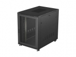 19" 22U 800x1200 black standing rack cabinet