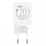 OBAL:ME Wall Charger USB-A + USB-C 20W / white