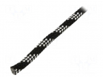 Rope | polypropylene | &Oslash;rope: 8mm | L: 50m | with a core | black