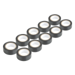 T&ouml;&ouml;riistad ja m&otilde;&otilde;teseadmed // Uued tooted t&ouml;&ouml;riistade, tarvikute kategoorias // Taśmy izolacyjne pvc zestaw 10szt. czarne 19mm x 10m x 0.13mm amio-04845