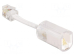 Cable: telephone | connection 1: 1 | RJ10 socket,RJ10 plug | 0.3m