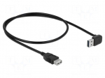 Cable | USB 2.0 | gold-plated | 0.5m | black | 24AWG,28AWG | 480Mbps
