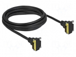 Cable | DVI-D (18+1) plug 90&deg; up/down,both sides | dual link