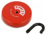 Magnet: permanent | hard ferrite | 157N | &Oslash;: 56mm | H: 10.7mm | steel
