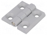 Hinge | Width: 60mm | zinc and aluminium alloy | silver | H: 60mm