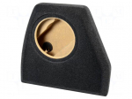 Car loudspeaker enclosure | MDF | gray melange | textil | 15l | 250mm