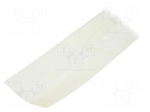 Heat shrink sleeve | flexible | 2: 1 | 51mm | L: 10m | transparent