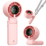 AECOOLY Halo 02 &ndash; Portable Handheld Fan, rose