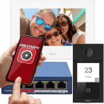 Hilook by Hikvision IP-VIS-Pro-W Villa IP Video Intercom Kit with WiFi, Mifare and PoE
